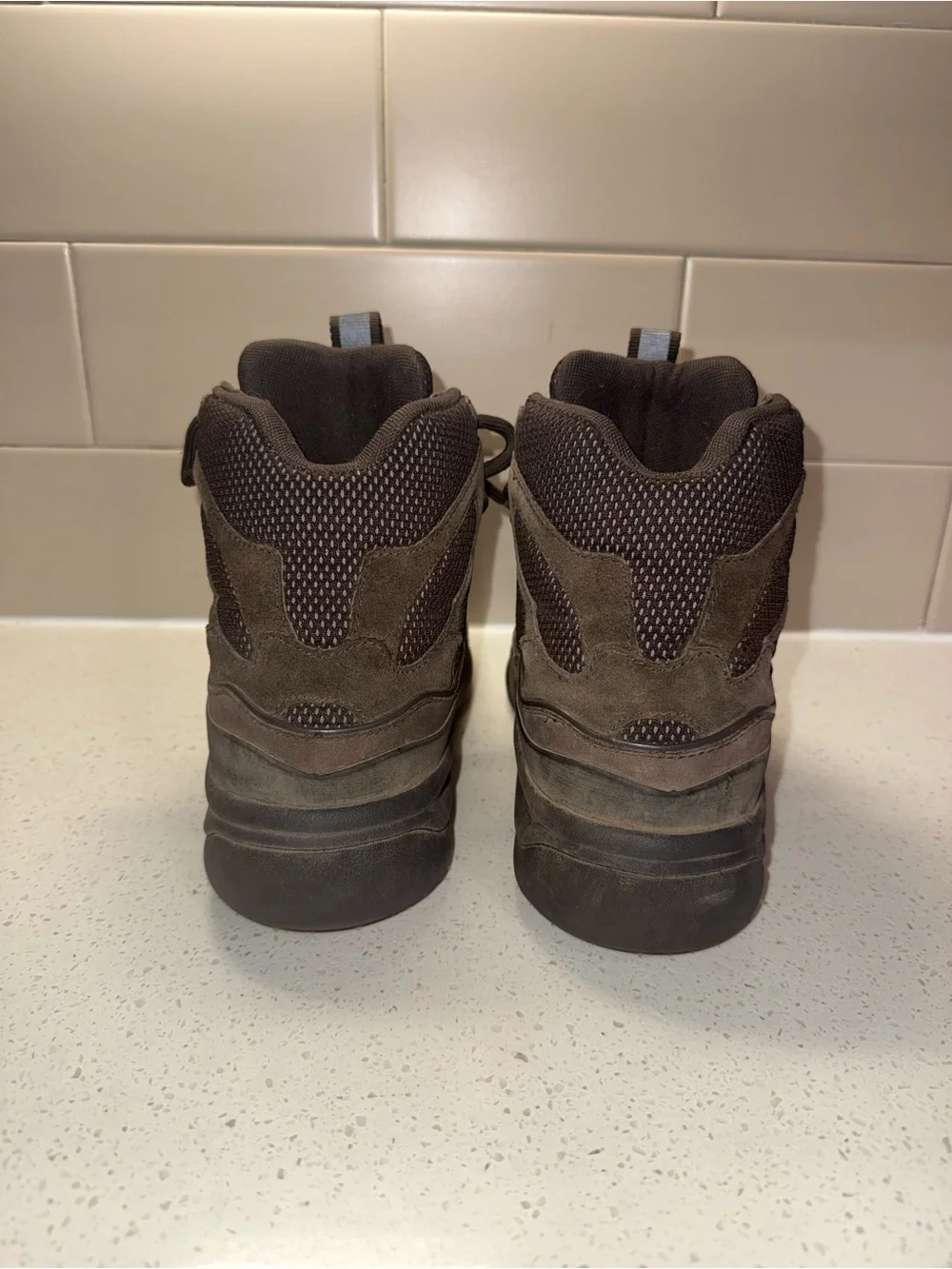 Yeezy High-Top Boots in Dark Brown